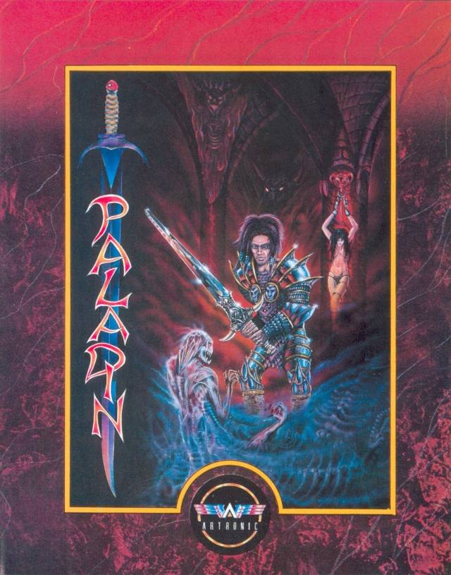 Paladin box art for Amiga